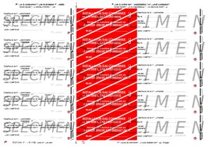 Etiquettes condamnation gaz, DGI - Planche de 5 étiquettes autocollantes