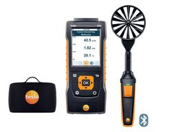 Kit de mesure de débit d´air en extraction et soufflage - Appareil multifonction, sonde sans-fil - bluetooth, USB