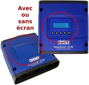 Analyseur de consommation, puissance mono et triphasé - 12 voies - Modbus, BACnet... - avec boitier