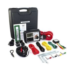 Mesureur de Terre/Résistivité Digital 2, 3 & 4 fils DET4TCR2-Kit - CAT IV - Mesure sélective avec pince - 0,01 Ohms à 20 kOhms, Couvercle rabattable, étanchéité IP54