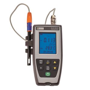 Conductimètre portable étanche IP67 - 0,050 uS/cm à 500 mS/cm - TDS/Salinité - mémorisation 100000 mesures - USB