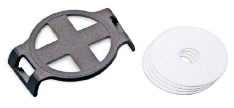 Kit de filtre auxiliaire (5 filtres et l'adaptateur de fixation) - pour détecteur 4 gaz BW MicroClip, MicroClip XT, MicroClip  X3 ou MicroClip XL