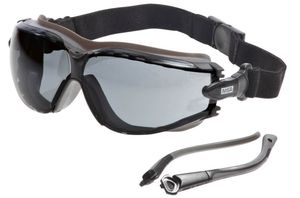 Lunettes-masque confortables, aérées - bandeau souple et branches - Revêtement Sightgard anti-buée - UV400 - EN166 1 FT