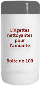Boîte de 100 lingettes nettoyantes pour l´amiante