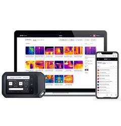 Caméra thermique ultra-compacte connectée, matrice 128x96, 54°x42°, 7.9mrad,  0.07°C, -20 à +300°C, +-3°C/3%, écran tactile, MSX, WiFi - Flir Ignite Cloud