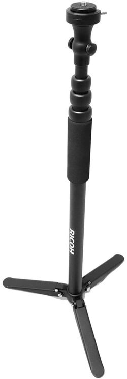 Monopode en aluminium anodisé noir pour caméra 360° THETA, Hauteur 152 cm, filetage mâle 1/4", trépied avec jambes réglables