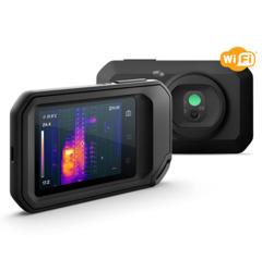 Caméra thermique ultra-compacte connectée, matrice 128x96, 54°x42°, 7.9mrad,  0.07°C, -20 à +300°C, +-3°C/3%, écran tactile, MSX, WiFi - Flir Ignite Cloud
