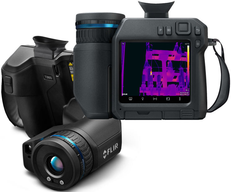 Caméra thermique 640x480, MSX, BT, WiFi, viseur - 30/50mK (0.03/0.05°C) - -40 à +2000°C - objectif au choix en option - CNPP, Q19